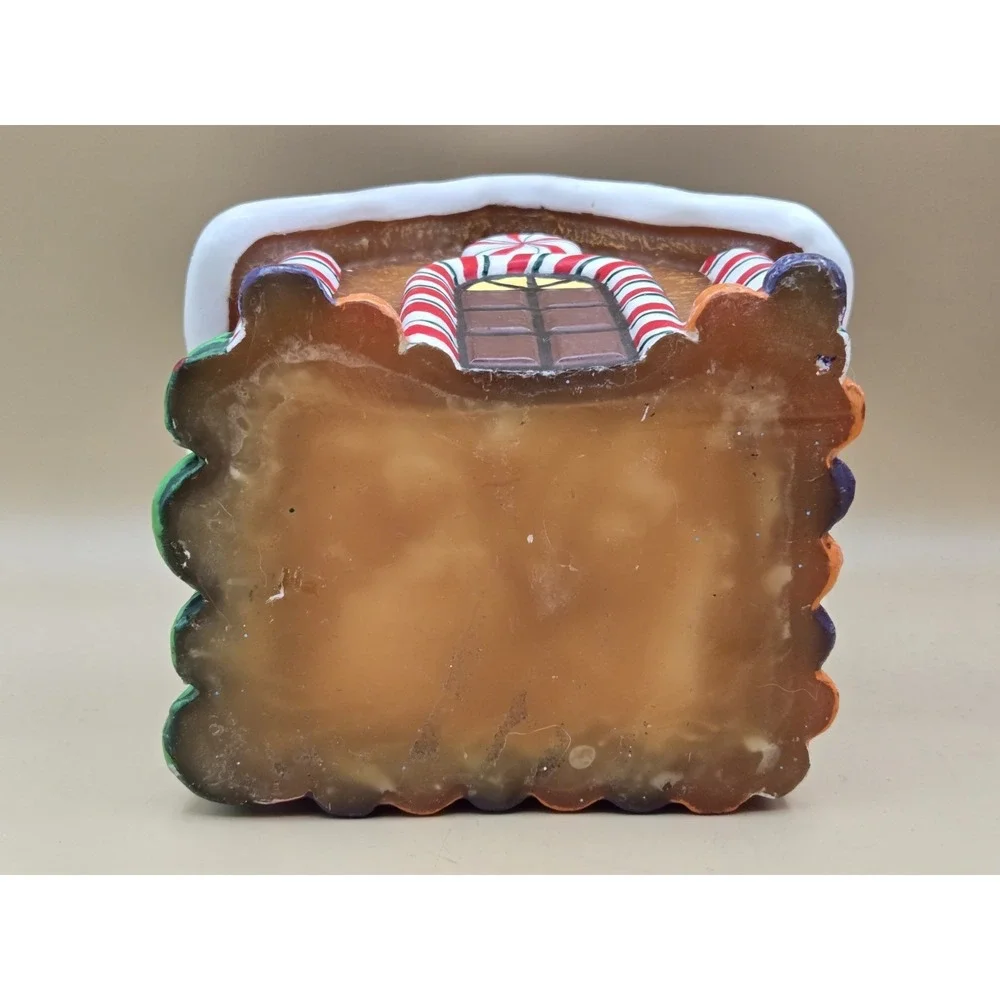 Gingerbread House Candle Decor Candy Land Heavy NEW Holiday‎ Christmas 7